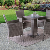 Aminta Patio Bistro Set Model Fm80004Gy-5Pc-06Gy-Chair By Furniture Of America